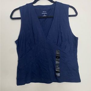 NWT Banana Republic Factory medium breathable blue slub t-shirt tank top